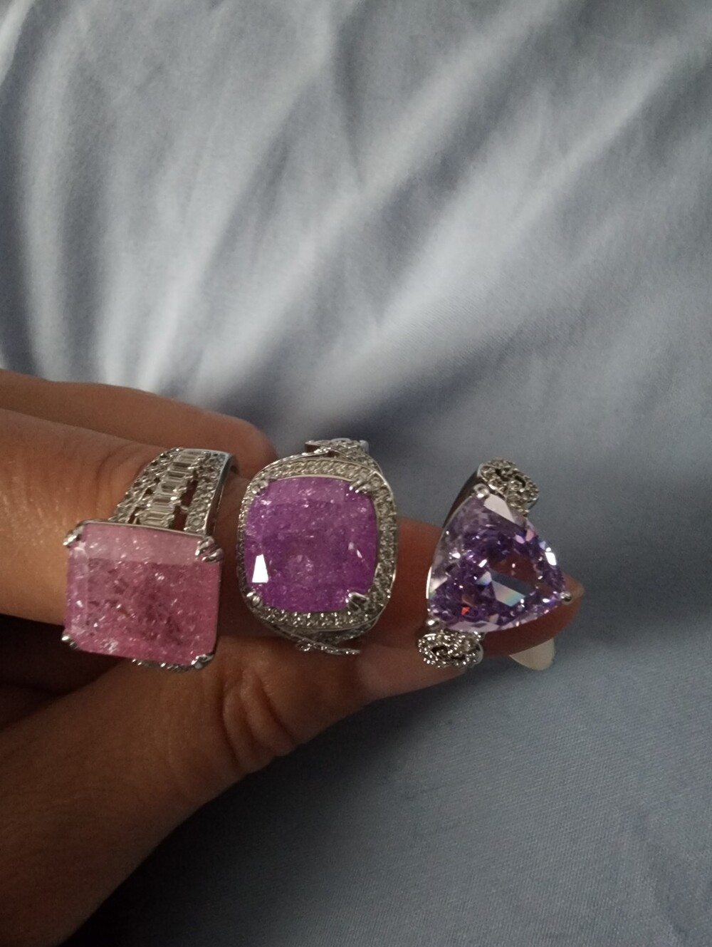 Bomb Party 3 Rings Size 9